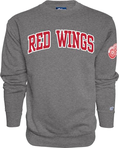 Blue 84 Detroit Red Wings NHL Officially Licensed Crewneck Sweatshirt Sleeve Lo…