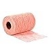 Adeeing 6 Inch x 25 Yards Vintage Lace Roll Floral Lace Ribbon for Tutu Skirt Fabric Table Runner Chair Sash DIY Wedding Party Bridal Shower Decorations Gift Bow Craft Orange Pink