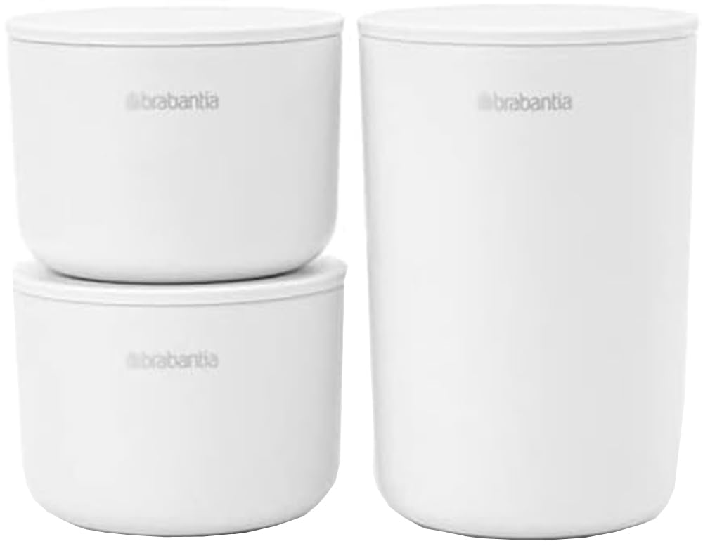 Brabantia 281327 ReNew Collection Storage Containers, White
