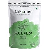 mi nature 100% Organic Aloe Vera Powder USDA Certified 8 OZ / 227 g / 1/2 lb | Aloe Barbadensis | Vegan | Non GMO