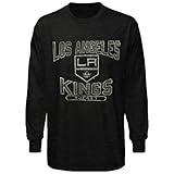 NHL '47 Brand Los Angeles Kings Scrum Long-Sleeved Crew T-Shirt - Black