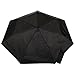 totes Automatic Open Close Water-Resistant Travel Folding Umbrella, Black