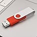 JUANWE 10 Pack 2GB USB Flash Drive USB 2.0 Thumb Drives Jump Drive Fold Storage Memory Stick Swivel Design - Red