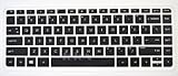 Folox Keyboard Skin Protector Cover for HP 14 Inch Split X2, 13-mdx 13-gdx, Envy 14-k, 14t-k, 14-f, 14-e, 14z-n Series Notebook PC (Black)