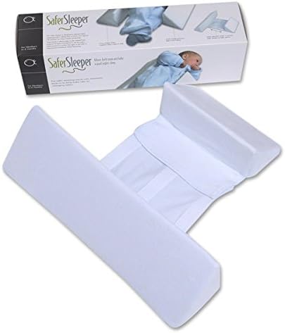 Light Blue Newborns Infant Sleep Pillow Wedge,Adjustable Width 10-22CM