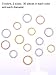 Hicarer 180 Pieces Hair Rings Braid Rings Hair Hoops Hair Loop Clips, 3 Colors, 2 Sizes