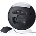 OnLyee Bluetooth Alarm Clock - AM FM Radio, AUX-in, Speaker, Dimmer, Dual USB Charging Ports, 7-Color LED Night Light - for Heavy Sleeper, Bedrooms, Desk, Kitchen, Kids (Black)