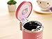 Portable Stainless Auto Car Cigarette Ashtray Ash Bin with Lid Cover and LED Light, Pink Hello Kitty