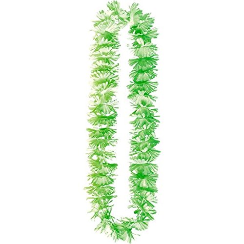 Hawaiian Summer Luau Party Summer Lei Accessory, Green , plastic , 40