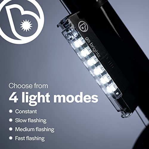 Brightz GoBrightz LED Bike Frame Light - Glowing Bike Underglow Light Bar for Night Riding - 4 Modes Flashing or Steady Glow - Cool Bicycle Lights for Kids, Teens & Adults - Be Cool, Be Safe, Be Seen