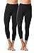 90 Degree By Reflex - High Waist Tummy Control Shapewear - Power Flex Capri - Black 2 Pack - XL