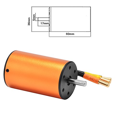 FastWin Brushless Motor 60A ESC 1/10 Waterproof 3660 3300KV RC Car Truck Model Vehicle Parts