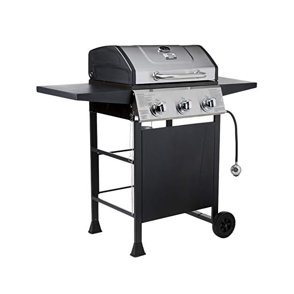Blue-Rhino-Black-And-SilverPorcelain-And-Stainless-Steel-3-Burner-Liquid-Propane-Gas-Grill