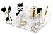 BINO 'The Glamour Caddy' 9 Compartment Acrylic Makeup and Jewelry Organizer with Carrying Handle, Clear and Transparent Cosmetic Beauty Vanity Holder Storage