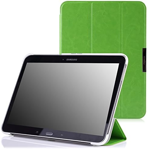 MoKo Samsung Galaxy Tab 4 10.1 / Tab 4 Nook 10.1 2014 Case - Ultra Slim Lightweight Smart-shell Stand Cover Case, FM GREEN (With Smart Cover Auto Wake / Sleep. WILL NOT Fit Samsung Galaxy Tab 3 10.1)