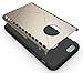 Zoyee Rugged Anti-Scratch Hybrid Dual Layer Case for Apple iPhone 6 and 6s - Golden
