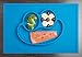 Baby Turnip Fun Meal Placemat (Blue) - One-piece Silicone Placemat Baby Plate