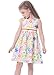 Bonny Billy Girls Sleeveless Cotton Print Casual Children Dress with Sash