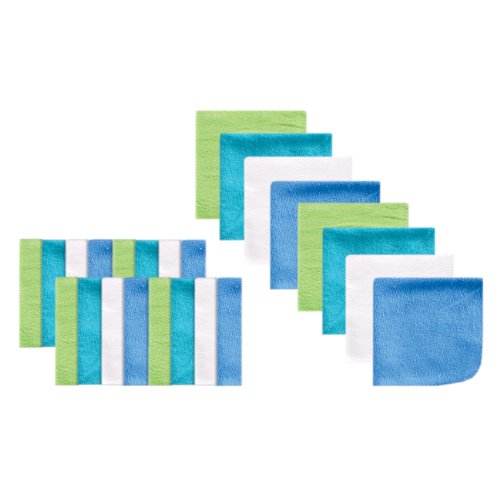 Luvable Friends Washcloths, Assorted Colors, 24 Count