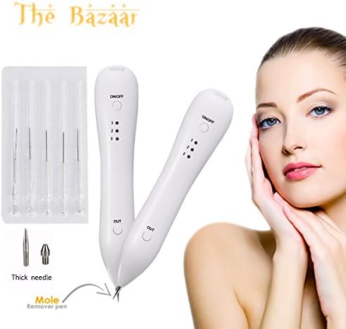 Mole Removal Pen, The Bazaar Portable USB Charging Tool, For Freckle Dark Spot Removal,