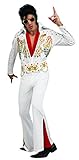 Elvis Now Deluxe Aloha Elvis Costume, White, Large