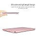 INFILAND Air Case - Ultra Slim Smart-Shell Stand Cover Case with Translucent Frosted Back Protector (with Auto Wake/Sleep) for Air / 5 2013 Released 9.7 Inch Tablet, Rose Gold