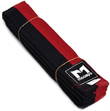 Moospo Taekwondo Poom Belt 160~280cm TKD TKD Kendo Judo with 10ID TKD Patch Gift (280mm(110.2inch))