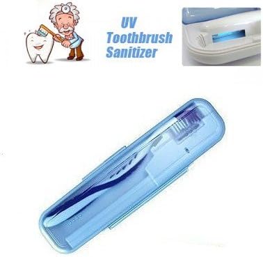 SuperFresh® UV-C Light Portable Toothbrush Sanitizer (Rounded Corner Case)