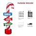 YIHONG 8 Ft Christmas Inflatables Candy Cane Decorations - Blow up Party Decor for Indoor Outdoor Yard with LED Lights