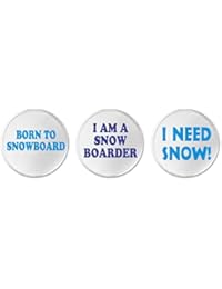 Set 3 Born to Snowboard Themed 3