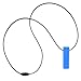 Chew Jewelry Brick Stick XXT Sensory Chew Necklace by ARK (Extra Extra Tough, Blue, Smooth)