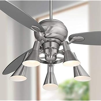 60" Spyder Modern Retro Ceiling Fan with Light LED ...