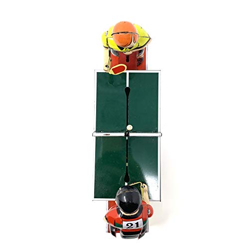Off the Wall Toys Vintage Windup Ping Pong Match Souvenir Clockwork Collectable Tinplate Toy