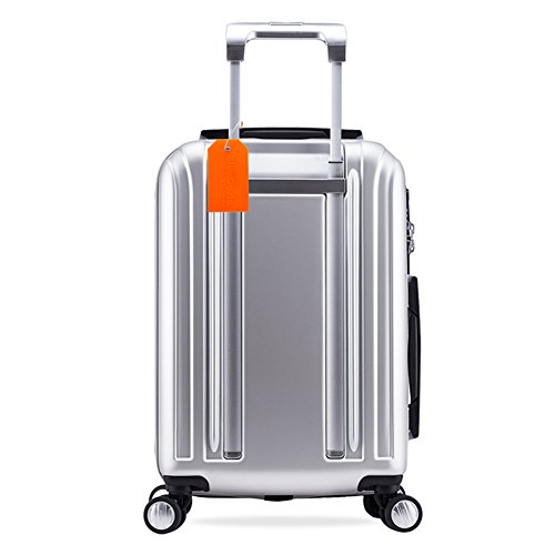 BlueCosto 5 Pack Orange Luggage Tags for Suitcases Silicone Tag Travel