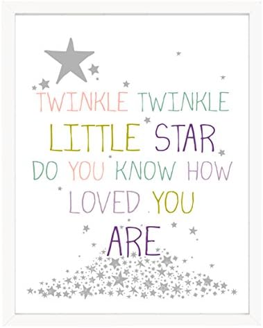 Finny and Zook P001223 "Twinkle Twinkle Little Star" Paper Print, 10" H x 8" W