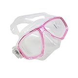 Scuba Choice Pink Dive Mask Nearsighted Prescription RX Optical Corrective Lenses (-2.0)