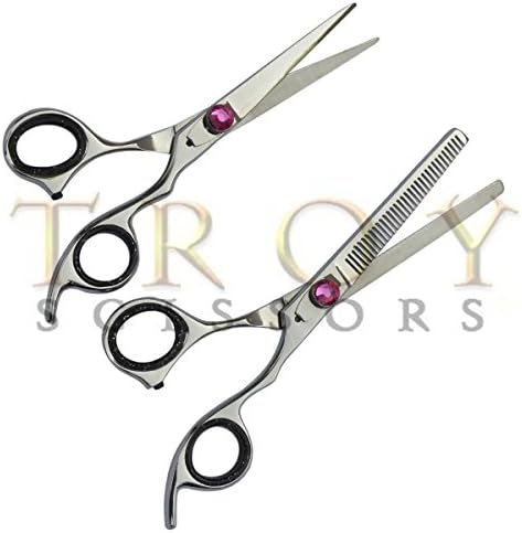 5.5"professional Barber Saln Hair Stylist Hairdresser Hair Cutting Very Sharp Razor Edge Hair Cutting and Texturizing Shears Scissors Set+case