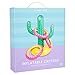 Sunnylife Cactoss Inflatable Cactus Shaped Ring Toss Beach or Pool Toy, Great Game for Kids and Adults