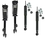 DTA 70113 Full Set 2 Front Complete Struts with Springs and Mounts + 2 Rear Shocks 4-pc Set