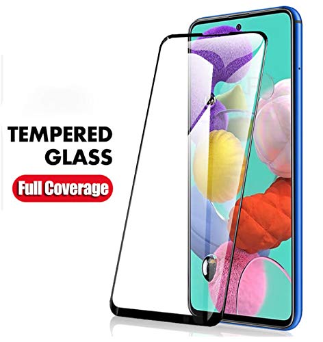 JumpStart Samsung Galaxy M31s Mobile Tempered Glass Screen Guard, Full HD Display Fit (Black Rim) OG Glass; Easy Install