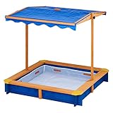 Teamson Kids - Wooden Outdoor Kids Sandbox Toys