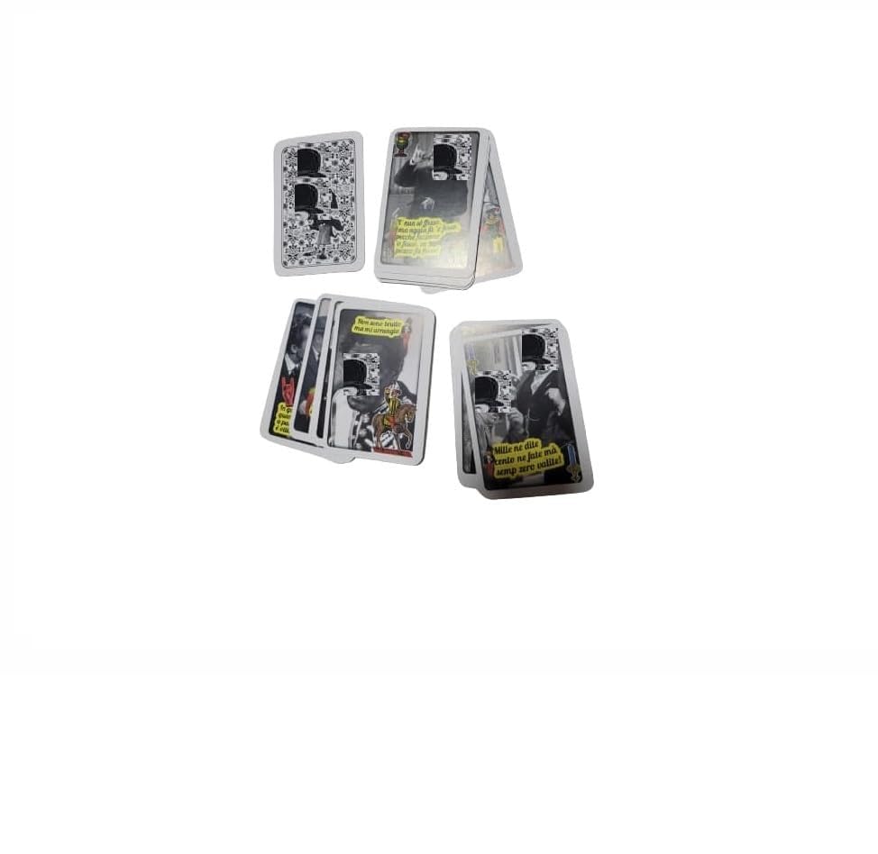 Neapolitan Card Bunch 9.5 x 6.5 cm Fun Phrases Toto Illusionarte Broom Treetti BriSCOLA SCIENTIFIC SCOPONE