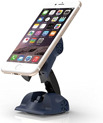 Car Phone Mount XUNMEJ Phone Holder Universal Windshield Dashboard Magnetic Phone Cradle for iPhone X 8 7 6s 5s 7/6 plus Samsung Galaxy S8 Edge S7 S6 Note 6 7, Nexus, Blackberry, LG (Blue)