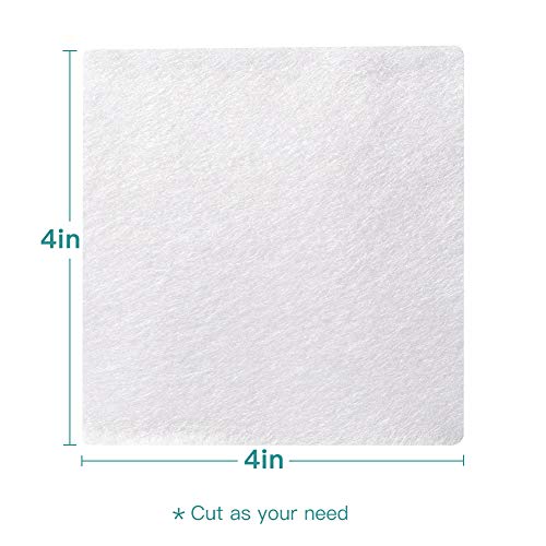 Dimora Calcium Alginate Wound Dressing, 10 x 10cm Patches,10 Individual Sterile Pads, Soft and Highly Absorbent Dressing Gauze, Non-Stick Padding