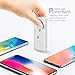 Power Bank 10000mAh, Ultra Slim Portable Charger with Built-in Phone Stand, USB Outport, Type-c Cable,Micro Cable and Other Cable for Cell Phone