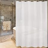 Shower Curtain Liner PEVA 8G Mildew Resistant Anti-Bacterial Bathroom Shower Curtains with Magnets No Smell Waterproof Shower Liner for Bathtubs,Shower Stall,Bathrooms,72 x 72 Frosted,12 Rings