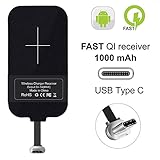 Nillkin Type C Wireless Charging Receiver, Magic Tag USB C Qi Wireless Charger Receiver Chip for Google Pixel 2 XL/3a XL/LG V20 / OnePlus 6/6T/7/7 Pro and Other USB C Phones