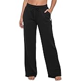 U.S. Polo Assn. Women's Wide Leg Sweatpants, Fleece-Backed Valentines Gifts for Her