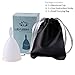 LEASEN Menstrual Cup-Health Care Soft Silicone Lady Cup-A Perfect Feminine Alternative to Sanitary Napkins(White,Small)