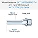 10pcs Extended Silver 12x1.5 Lug Bolts (45mm Shank Length, Cone Seat) Not OEM Length - Compatible with BMW 128i 135i 318i 320i 325i 328i 335i M3 525i 528i 530i 535i M5 Z3 Z4 E36 E46 E60 E90 E92 E93